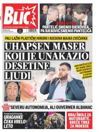 Blic - broj 8705, 25. maj 2021.