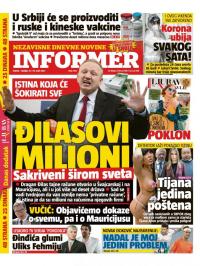 Informer - broj 2703, 13. mar 2021.