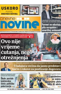 Dnevne novine - broj 3034, 1. jul 2021.