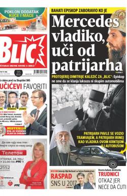 Blic - broj 6918, 19. maj 2016.