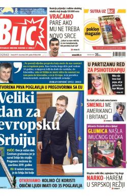 Blic - broj 6768, 15. dec 2015.