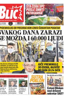 Blic - broj 8530, 24. nov 2020.