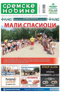 Sremske Novine - broj 3152, 28. jul 2021.