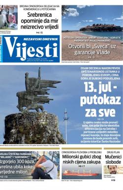 Vijesti - broj 8353, 12. jul 2021.