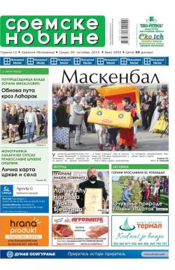 Sremske Novine - broj 2852, 28. okt 2015.