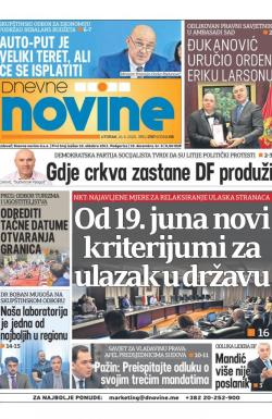 Dnevne novine - broj 2707, 16. jun 2020.