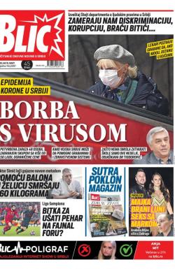 Blic - broj 8287, 16. mar 2020.