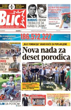 Blic - broj 6241, 29. jun 2014.