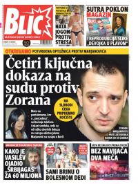 Blic - broj 7718, 11. avg 2018.