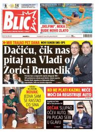 Blic - broj 6792, 11. jan 2016.