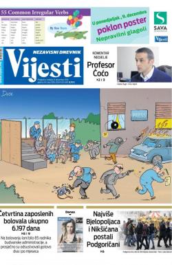 Vijesti - broj 7786, 8. dec 2019.