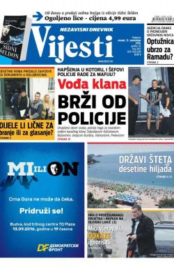 Vijesti - broj 6635, 13. sep 2016.