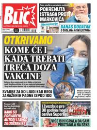 Blic - broj 8673, 21. apr 2021.