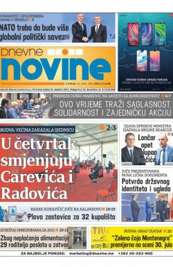 Dnevne novine - broj 2701, 9. jun 2020.