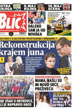 Blic - broj 7622, 7. maj 2018.