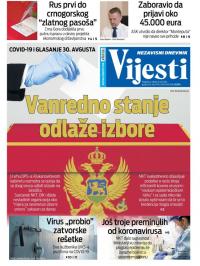 Vijesti - broj 7992, 8. jul 2020.