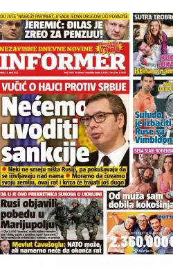 Informer - broj 3044, 22. apr 2022.