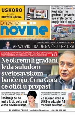 Dnevne novine - broj 3037, 5. jul 2021.