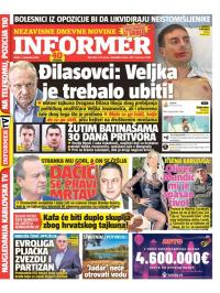 Informer - broj 3820, 1. nov 2024.