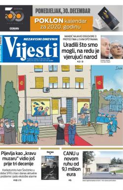 Vijesti - broj 7807, 29. dec 2019.