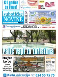 Nove Subotičke novine - broj 33, 16. avg 2013.