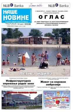 Naše novine, Odžaci - broj 186, 26. jun 2012.