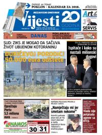 Vijesti - broj 7105, 30. dec 2017.