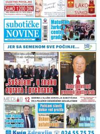 Nove Subotičke novine - broj 22, 3. jun 2016.