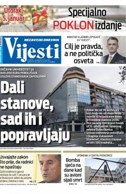 Vijesti - broj 8169, 4. jan 2021.