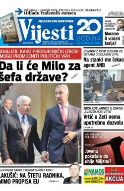 Vijesti - broj 6996, 12. sep 2017.