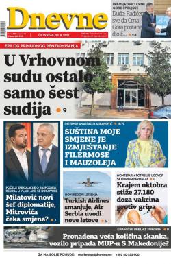 Dnevne novine - broj 3105, 23. sep 2021.