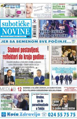 Nove Subotičke novine - broj 42, 21. okt 2016.