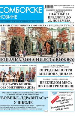 Somborske novine - broj 3672, 8. nov 2024.