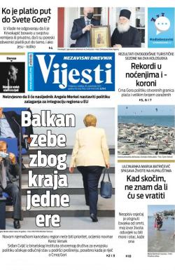 Vijesti - broj 8428, 26. sep 2021.