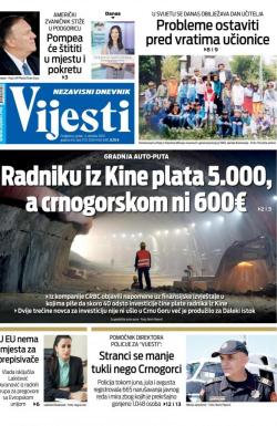 Vijesti - broj 7721, 4. okt 2019.