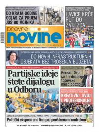 Dnevne novine - broj 2550, 9. dec 2019.