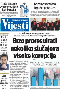 Vijesti - broj 8099, 24. okt 2020.