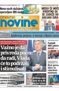 Dnevne novine - broj 2667, 28. apr 2020.