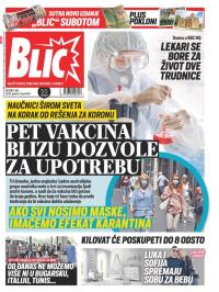 Blic - broj 8400, 17. jul 2020.