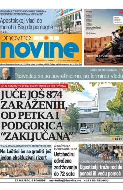 Dnevne novine - broj 2829, 5. nov 2020.