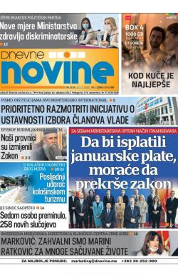 Dnevne novine - broj 2870, 23. dec 2020.