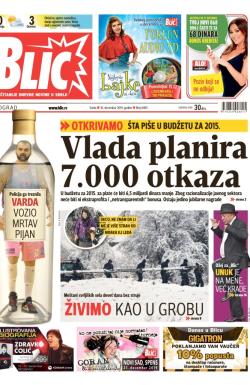 Blic - broj 6405, 10. dec 2014.