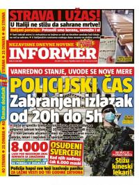 Informer - broj 2405, 18. mar 2020.