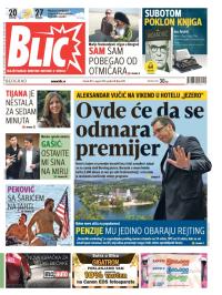 Blic - broj 6278, 5. avg 2014.