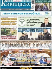 Nove kikindske novine - broj 328, 10. nov 2016.