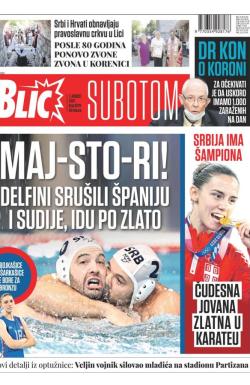 Blic - broj 8779, 7. avg 2021.