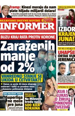 Informer - broj 2439, 4. maj 2020.