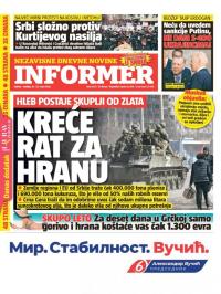 Informer - broj 3021, 26. mar 2022.