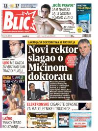 Blic - broj 6300, 27. avg 2014.