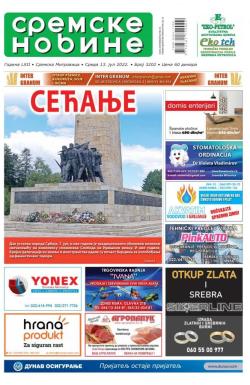 Sremske Novine - broj 3202, 13. jul 2022.